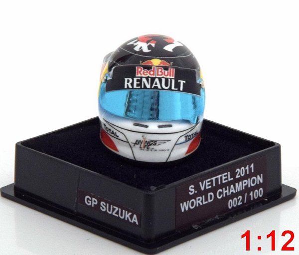 red bull helm weltmeister 2011 vettel world champions collection (limited edition 100 pcs.) M75425 Модель 1 12